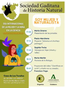 Poster for a Women in science event for the Natural History Society in Spain. 